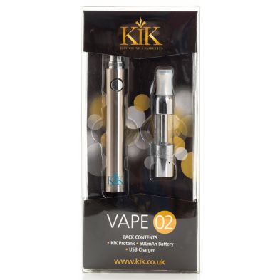 See more information about the KiK Vape 02 900mah Battery Silver